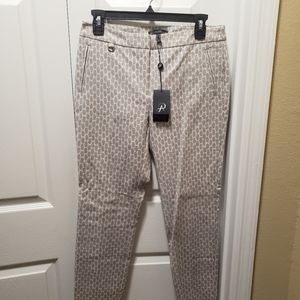 NWT Adrianna Papell Printed Work Pants Size 4